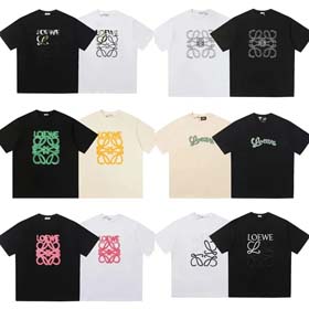 LOEWE Summer classic short-sleeved shirt collection for men and women t-shirt-1909