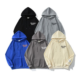 Gallery Dept Drawstring Hood Pullover Hooded Cardigan Sweatshirt-4442